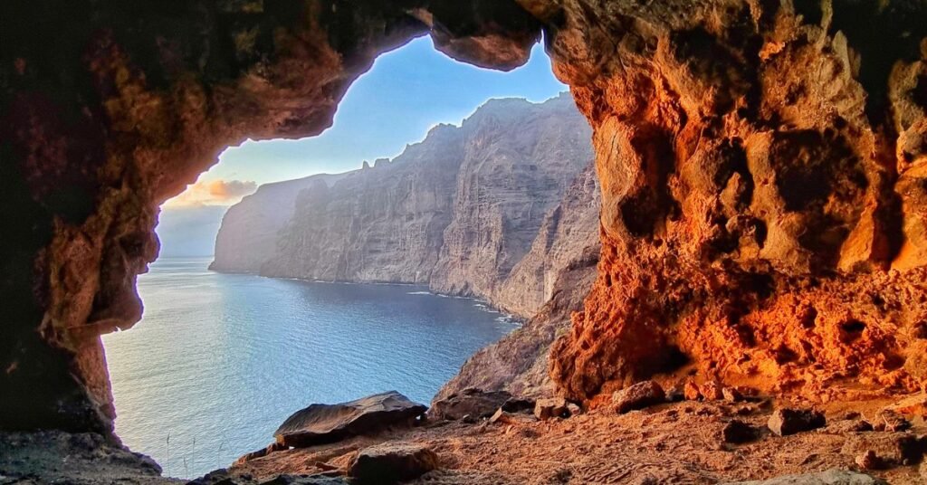 view of los gigantes cliffs on tenerife