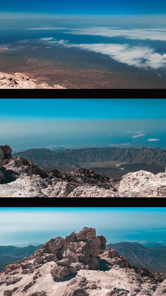 views from el teide volcano