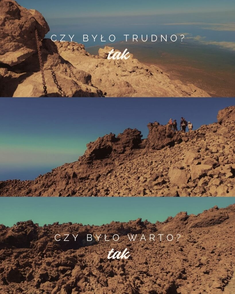 climbing to the top of the teide volcano tenerife