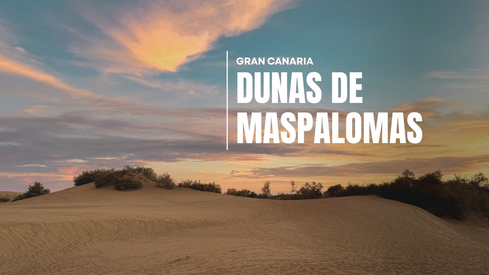 dunas de maspalomas en gran canaria puesta del sol