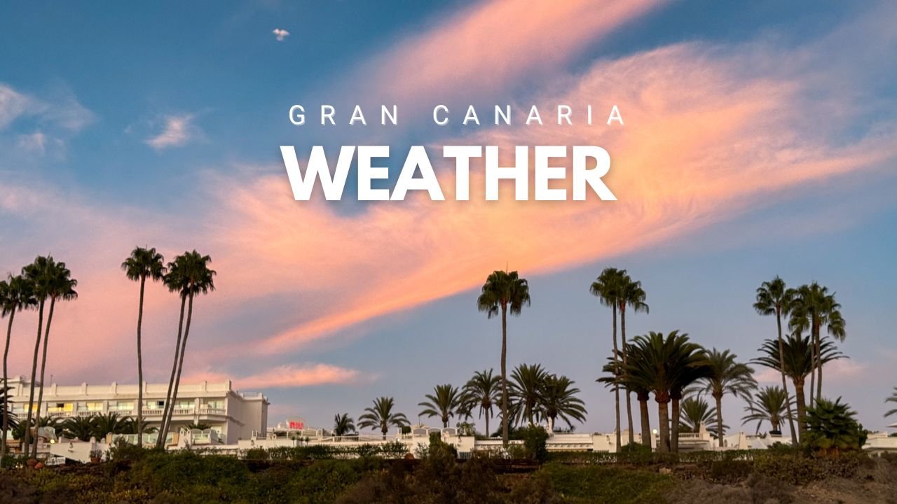gran canaria weather - sky on the beach