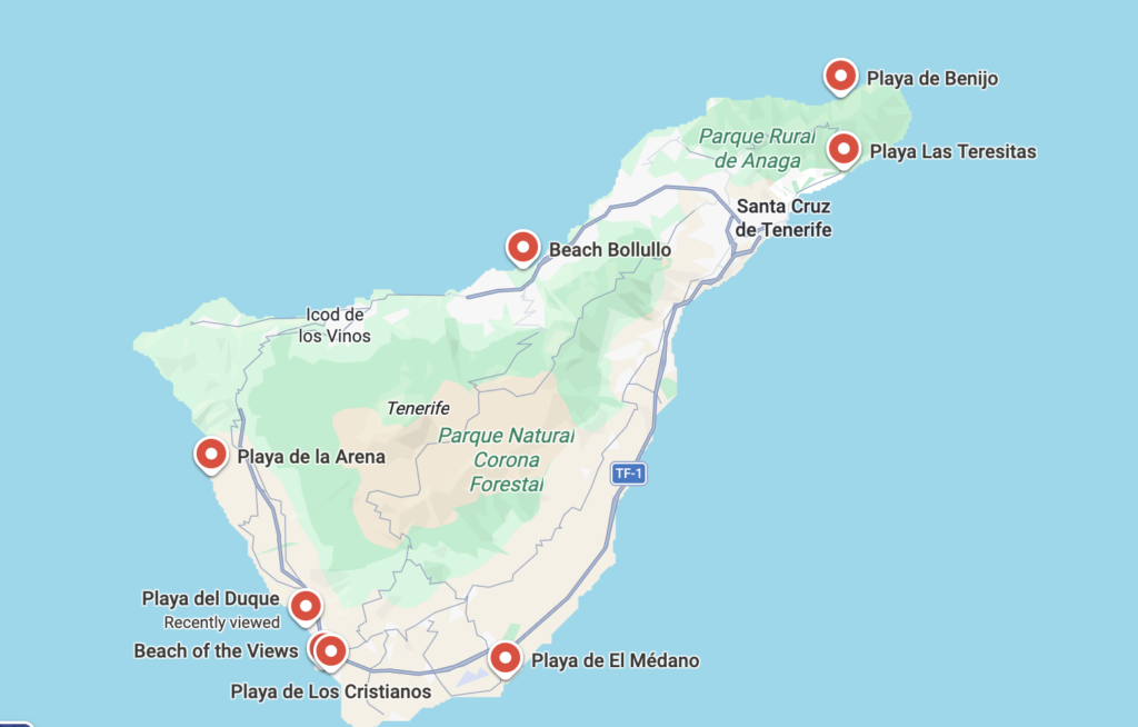 tenerife beaches top 10