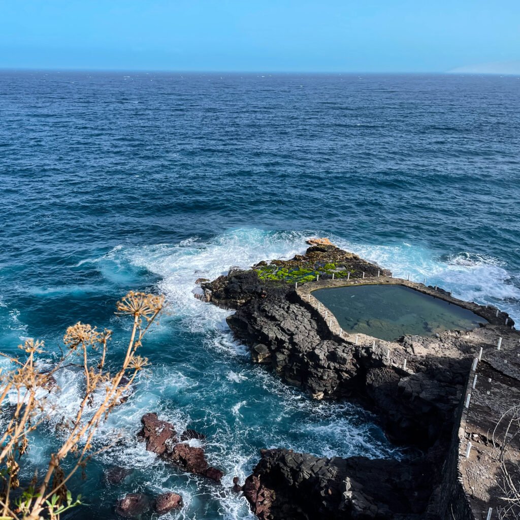 tenerife north view of natural pools