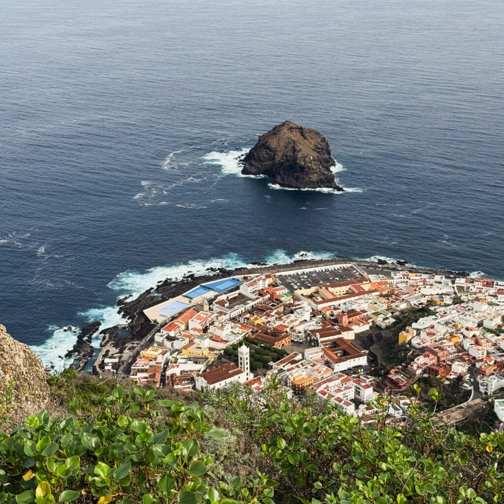 garachico in Tenerife from a bird's eye view