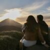 Zachód słońca na Teide z obserwacja gwiazd